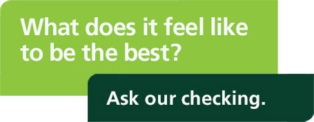 What does it feel like to be the best? Ask our checking.